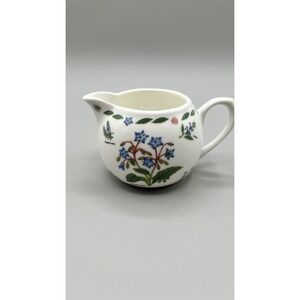Vintage‎ Kent Pottery 1887 Herb Garden Botanical Floral Cottage Creamer 3"x3"
